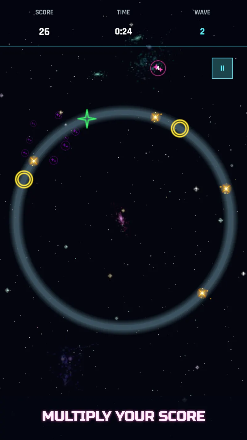 A score multiplier active during a run